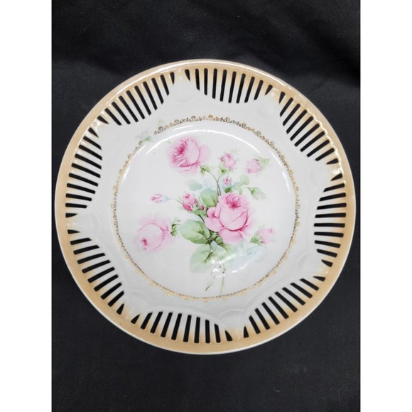 Vintage Bavarian Reticulated Bowl Carl Schumann - Picture 1 of 8